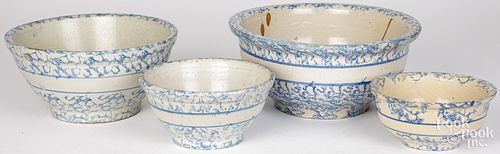FOUR SPONGEWARE MIXING BOWLSFour