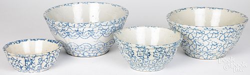 FOUR SPONGEWARE MIXING BOWLSFour