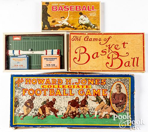 FOUR SPORTS THEMED BOARD