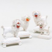 FOUR STAFFORDSHIRE MODELS OF P