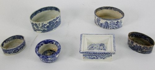 Four Staffordshire oval boxes