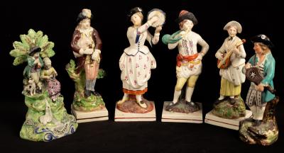 Four Staffordshire pearlware