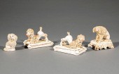 FOUR STAFFORDSHIRE PORCELAIN F