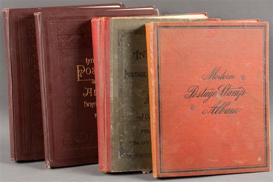 Four stamp albums, first half