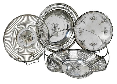 FOUR STERLING HOLLOWWARE