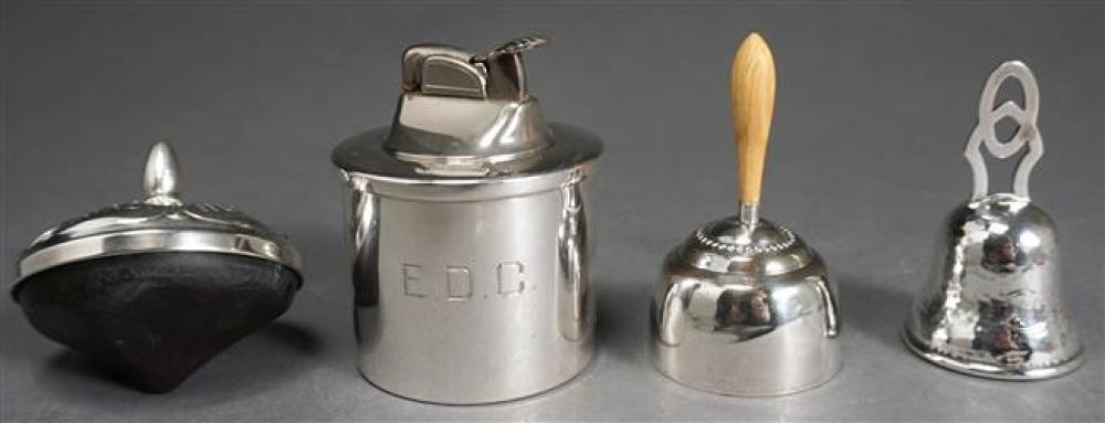 FOUR STERLING SILVER ARTICLES,