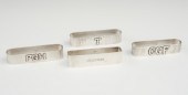 Four Sterling Silver Arts and