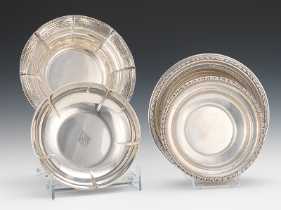 Four Sterling Silver Bowls