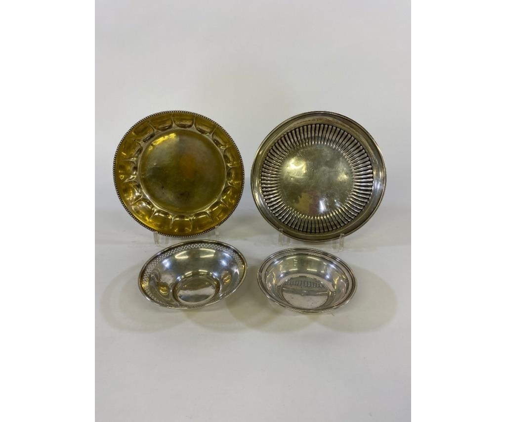 Four sterling silver bowls