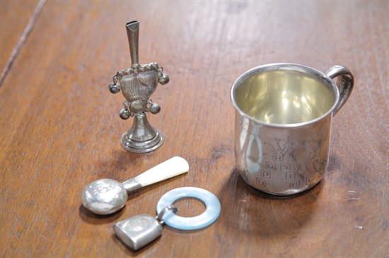 FOUR STERLING SILVER CHILDREN'S