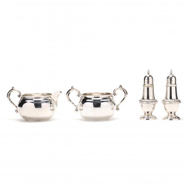 FOUR STERLING SILVER DINING