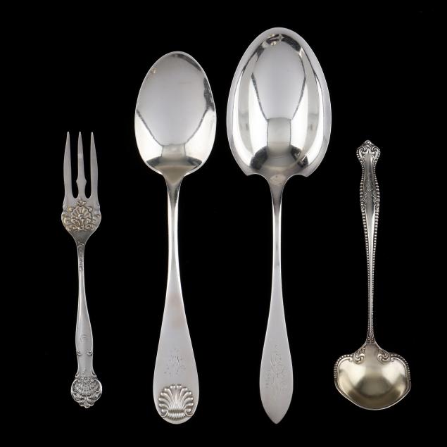 FOUR STERLING SILVER FLATWARE