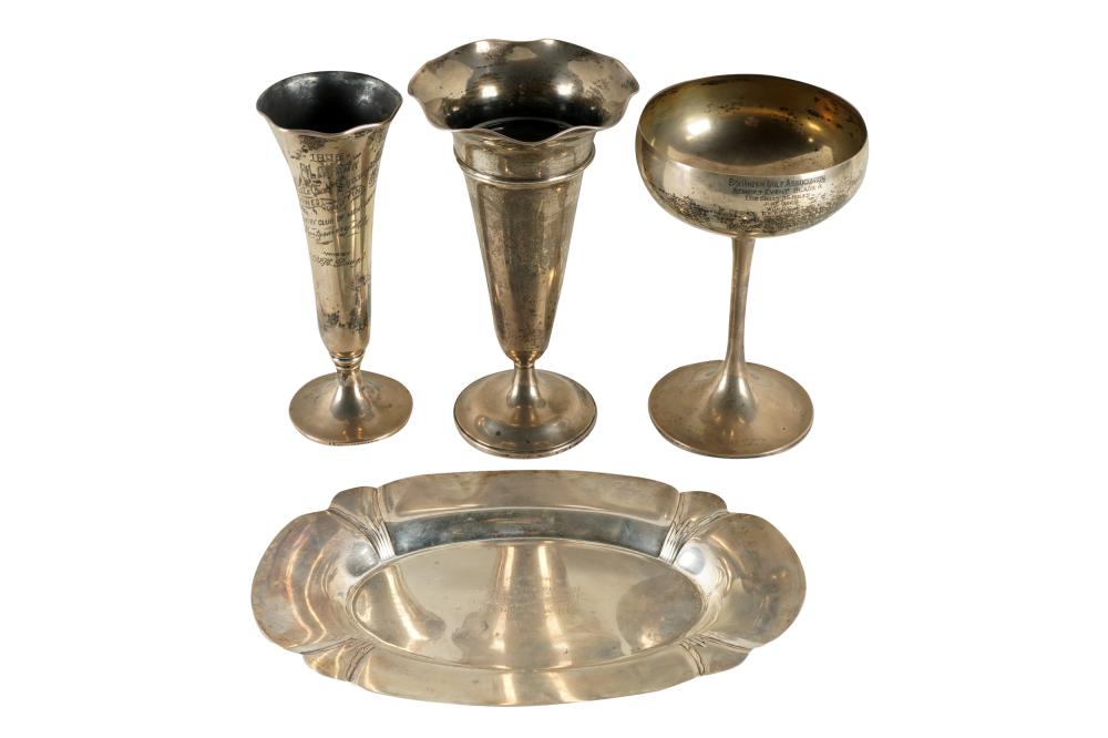FOUR STERLING SILVER GOLF