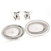 FOUR STERLING SILVER HOLLOWARE