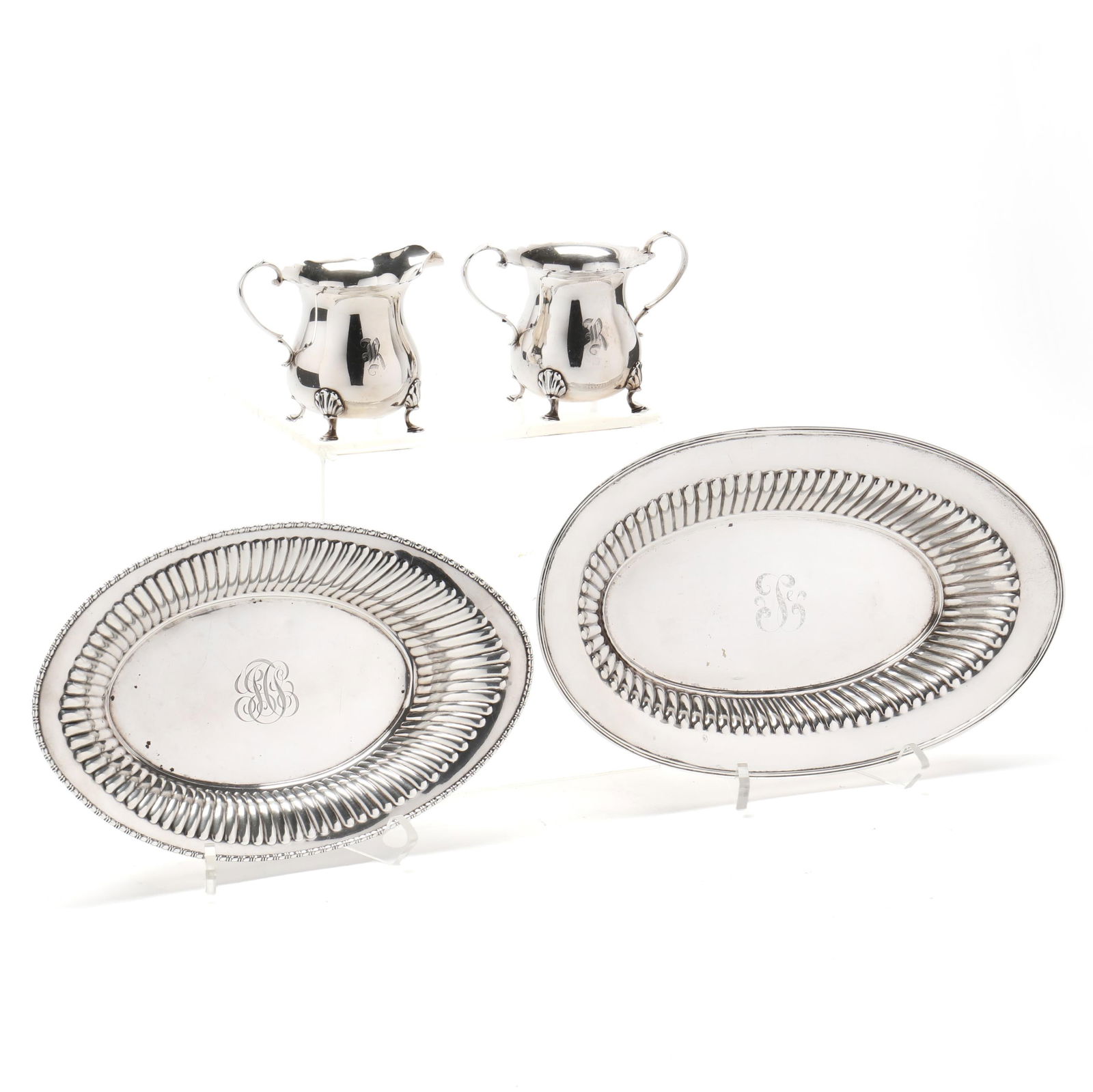 FOUR STERLING SILVER HOLLOWARE