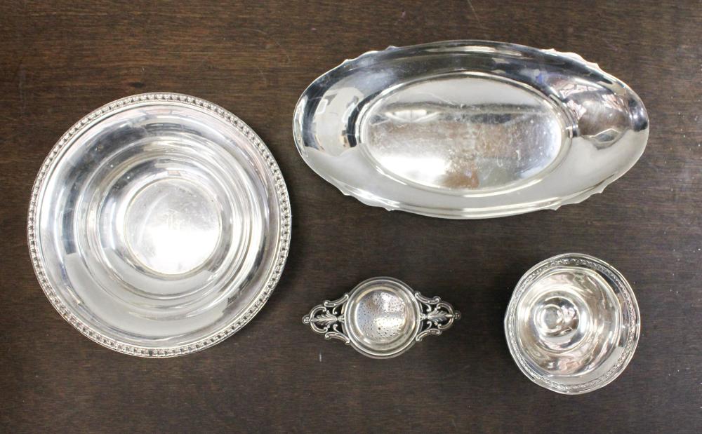 FOUR STERLING SILVER HOLLOWWARE