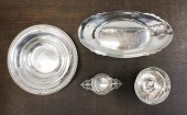FOUR STERLING SILVER HOLLOWWAR