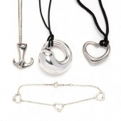 FOUR STERLING SILVER JEWELRY I