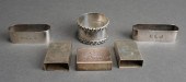 FOUR STERLING SILVER MATCH CAS