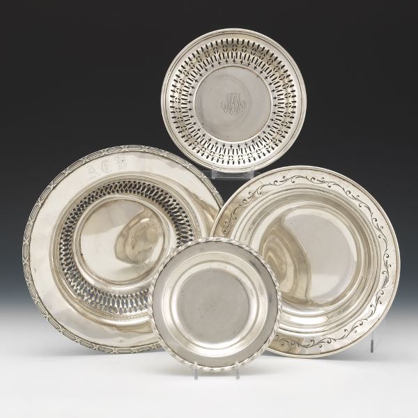 FOUR STERLING SILVER SERVING