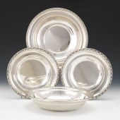 FOUR STERLING SILVER SERVING P