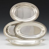 FOUR STERLING SILVER SERVING P