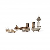 FOUR STERLING SILVER SMOKING I