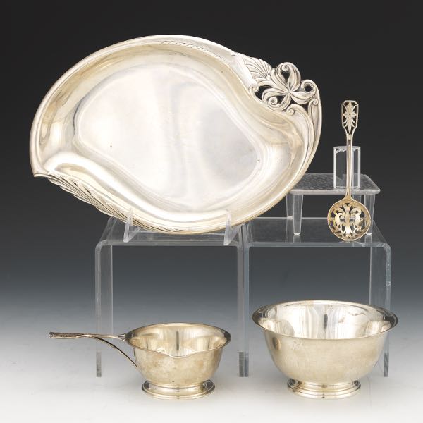 FOUR STERLING SILVER TABLE