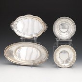 FOUR STERLING SILVER TABLE OBJ