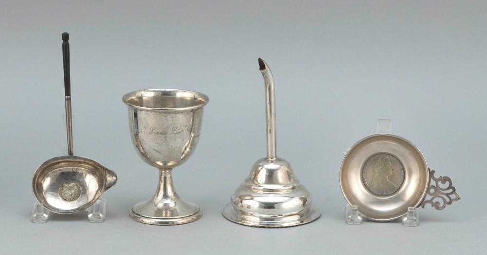 FOUR STERLING SILVER TABLEWARES