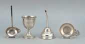 FOUR STERLING SILVER TABLEWARE