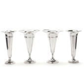 FOUR STERLING SILVER TRUMPET V