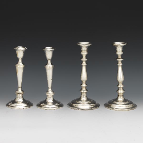 FOUR STERLING SILVER WEIGHTED
