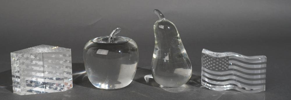 FOUR STEUBEN CRYSTAL CABINET