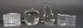 FOUR STEUBEN CRYSTAL CABINET A