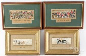 FOUR STEVENGRAPH NEEDLEWORKSFo