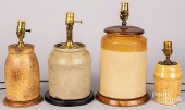 FOUR STONEWARE AND POTTERY TAB