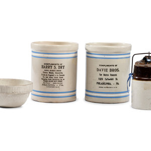 Four Stoneware Articles Late