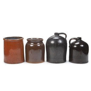 Four Stoneware Crocks and Jugs