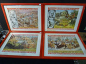 FOUR STREET PARADE ADS; BARNUM