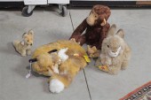 FOUR STUFFED ANIMALS INCLUDING