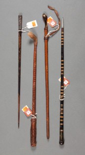 Four swagger sticks 19th and 2