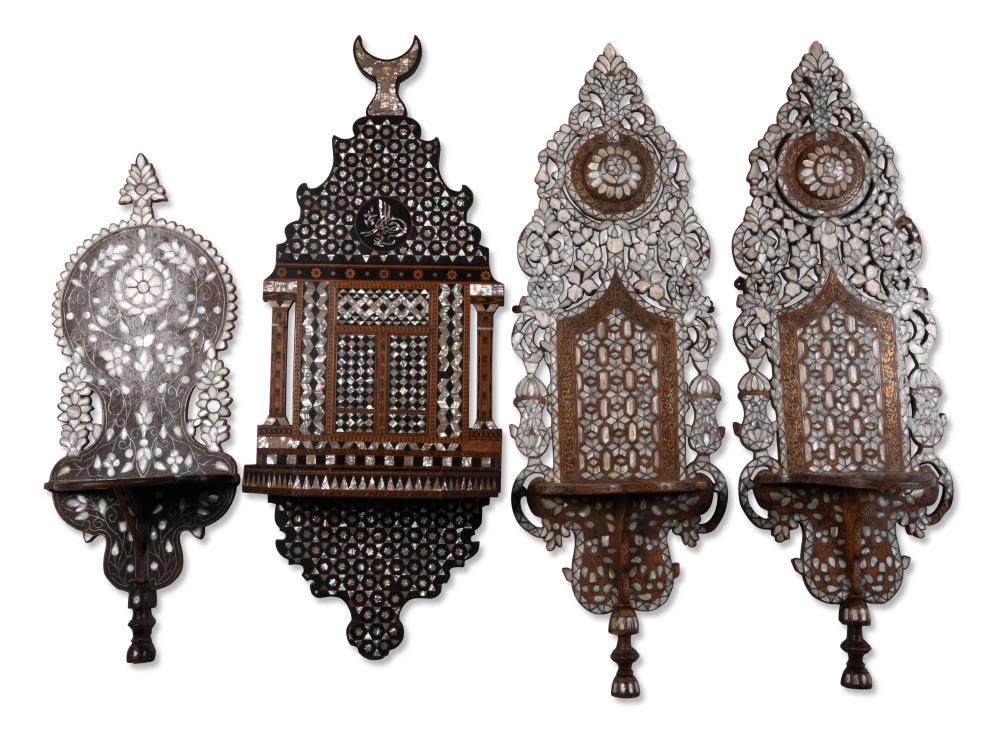 FOUR SYRIAN MOTHER OF PEARL