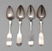 Four Tennessee coin silver spo