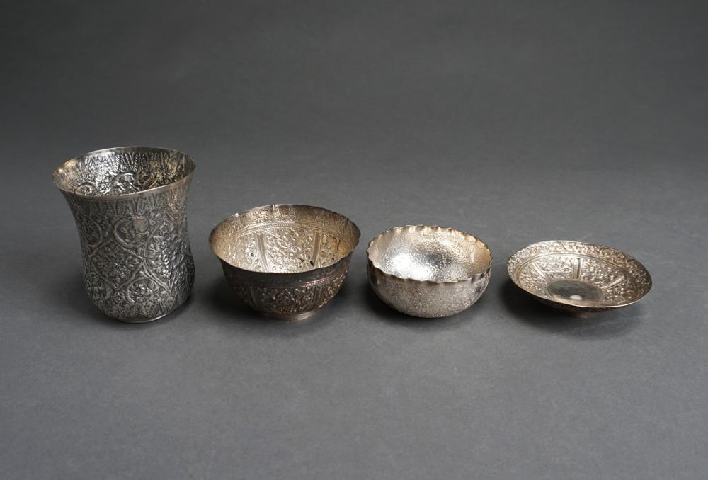 FOUR TESTED LOW-PURITY SILVER