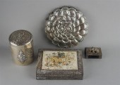 FOUR THAI SILVER METAL PIECESF