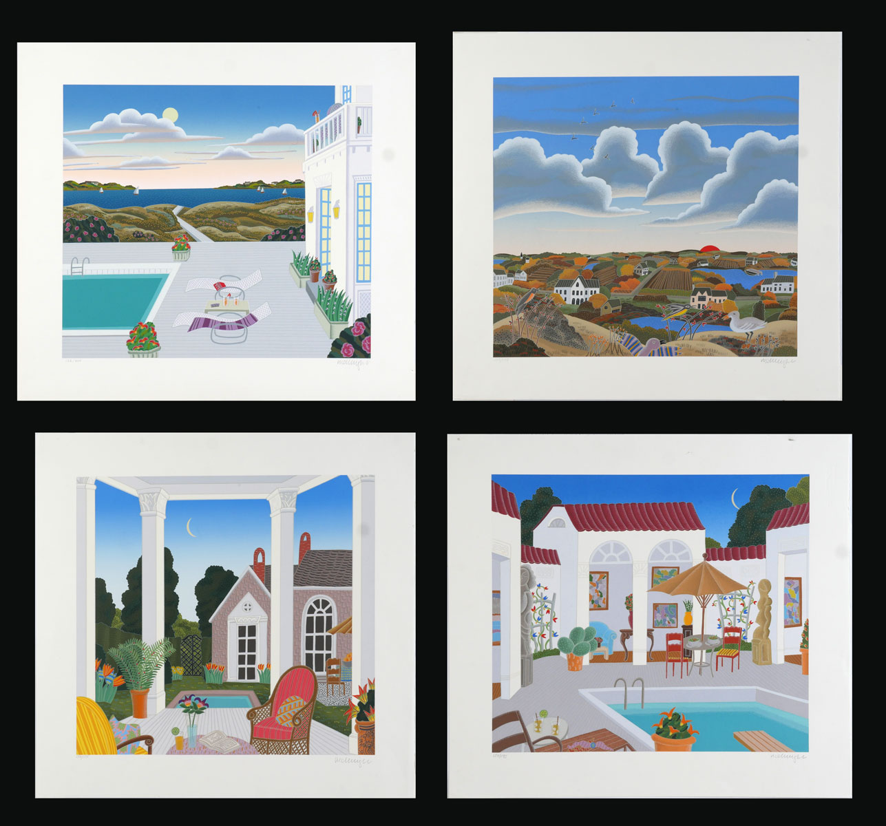 FOUR THOMAS MCKNIGHT SERIGRAPHS: 1)