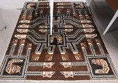 FOUR THROW RUGS, TO INCLUDE TW