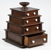 FOUR-TIER SEWING BOX 19th c. W