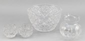 FOUR TIFFANY & CO. GLASS TABLE